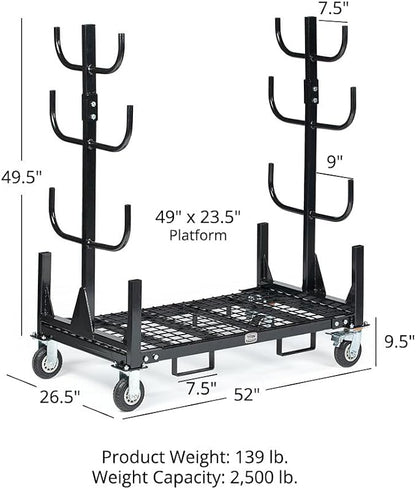 Titan Attachments Mobile Conduit Lumber and Pipe Rack - Image 2