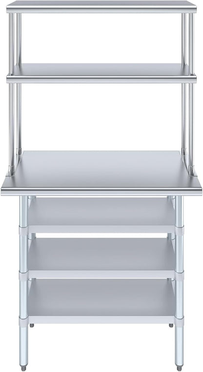 Amgood 18" x 36" Stainless Steel Work Table - Image 2