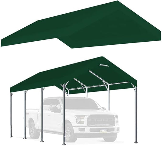 12'x20' Upgraded Carport Replacement Top Canopy Cover by Vanteriam