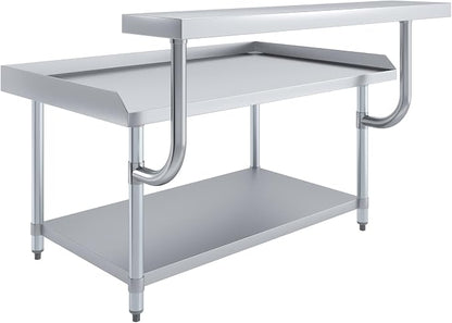 AmGood 13.5 in. x 49 in. Stainless Steel Adjustable Work Surface - Image 6