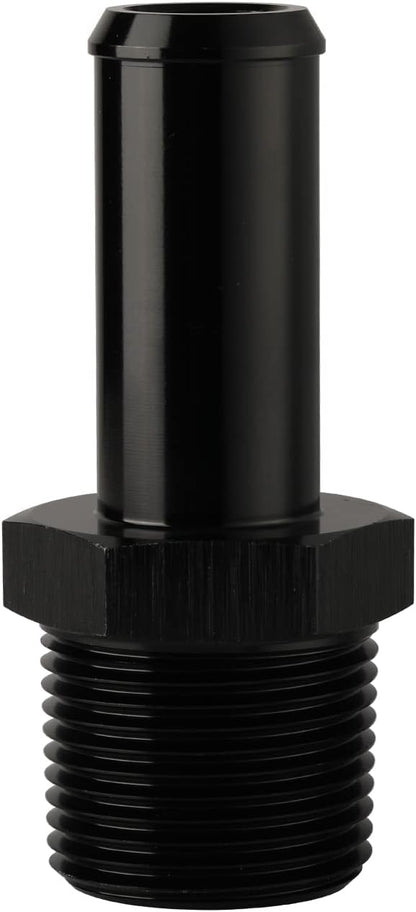 3/4 NPT Male to 3/4" Hose Barb Fitting Adapter Nipple Straight Aluminum Black - Image 3
