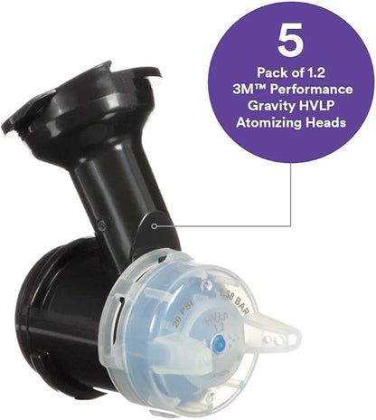 3M Performance Gravity HVLP Atomizing Head Refill Kit, Size 1.2, - Image 2