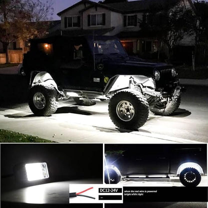 Nicoko 4Pods Pure White 72 Leds SMD Chips 72w High Power Rock Lights Super - Image 5