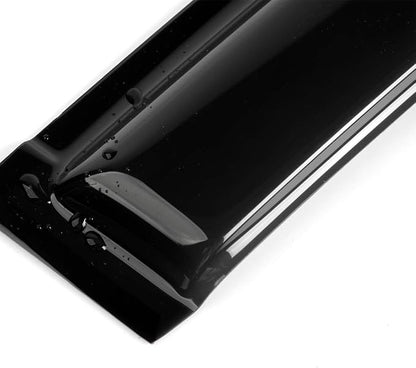 4pcs Outside Mount Style Window Rain Guards Durable Side Wind Deflectors Dark - Image 5