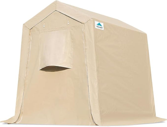 ADVANCE OUTDOOR 6x8 ft Outdoor Portable Storage Shelter Shed by ADVANCEOUTDOOR