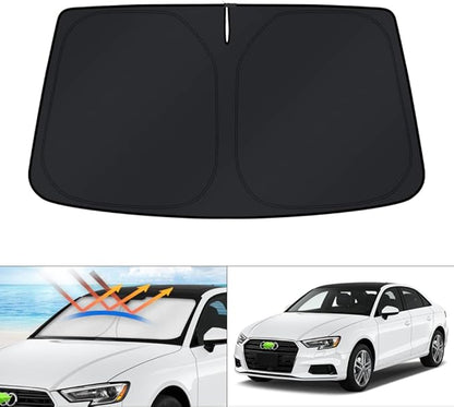 KUST Windshield Sun Shade for 2014-2020 Audi A3 Window Sunshade Sun Visor by KUST
