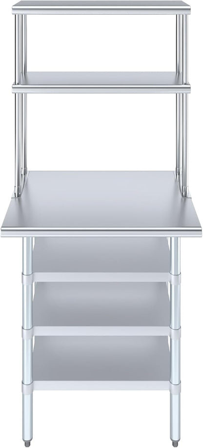 Amgood 24" x 30" Stainless Steel Work Table - Image 2