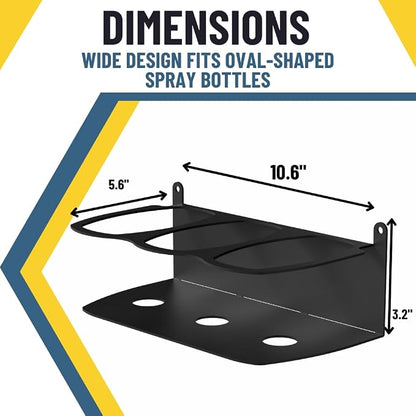 Koova Spray Bottle Holder Heavy Duty- Wall Mount Storage Rack - Image 3