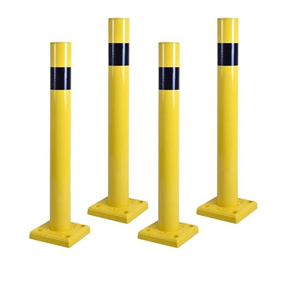 4 Pack 4" Diameter SpringBack Safety Bollard Post by OranclUS
