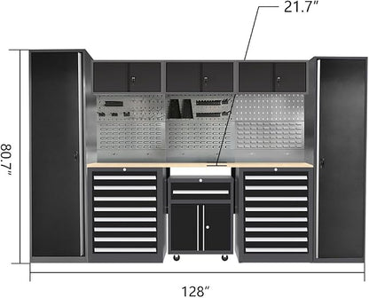 JZD Steel Garage Storage Cabinet System - Image 2