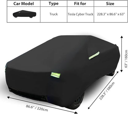 Truck Cover Custom Fit for Tesla Cybertruck, Waterproof All Weather Lightweight - Image 6