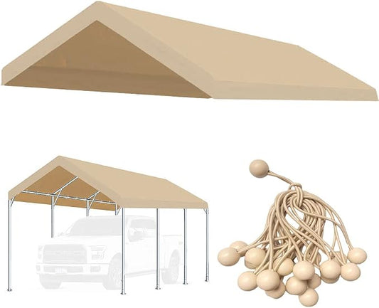 12'x20' Upgraded Carport Replacement Top Canopy Cover by Vanteriam