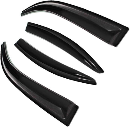 4pc Sun Rain Guards Window Visor Wind Deflector Compatible - Image 2