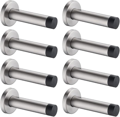 JQK Door Stopper, 304 Stainless Steel Thicken 1mm Sound Dampening Door Stop by Homeimprovement