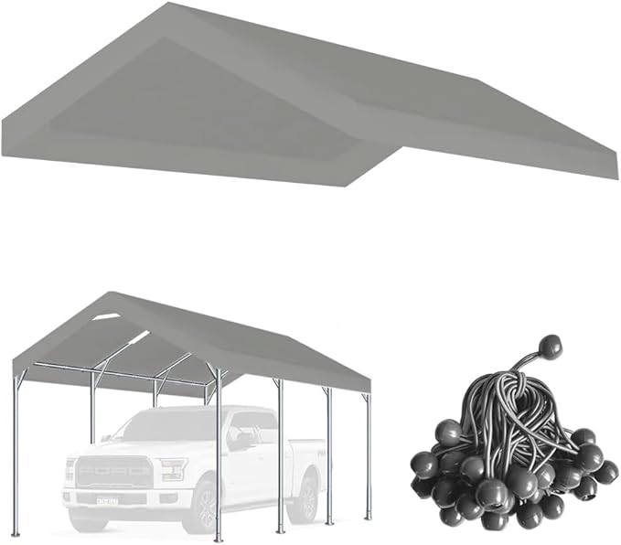 12'x20' Upgraded Carport Replacement Top Canopy Cover by Vanteriam