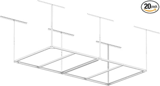 4x8ft Overhead Garage Storage Rack Wooden Decking Not Included, Heavy Duty by eShelf