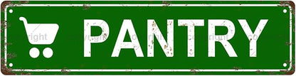 PANTRY Space Vintage Metal Tin Street Sign Bar Cafe Garage Cave Home Room Wall by Unknown