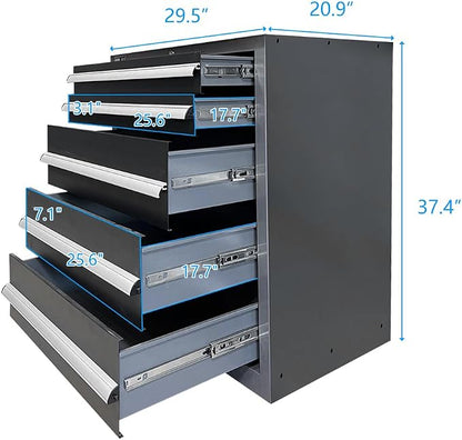 Steel Garage Storage Cabinet System, Tool Organization, - Image 7