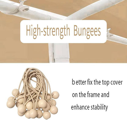 Rutile 10'x20' Carport Canopy ONLY Tent Garage Replacement Top Tarp Car Shelter - Image 2
