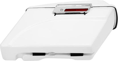 XFMT Motorcycle Saddlebags White Hard Saddle Bags Trunk - Image 9
