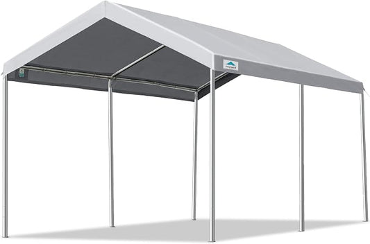 ADVANCE OUTDOOR Adjustable 10x15 ft Heavy Duty Carport Car Canopy Garage Boat by ADVANCEOUTDOOR