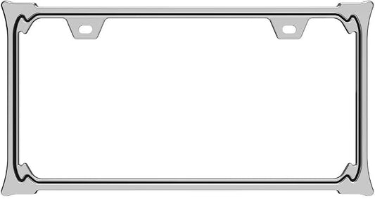 3D Chrome License Plate Frames, Pure Zinc Alloy Metal by Sgooky