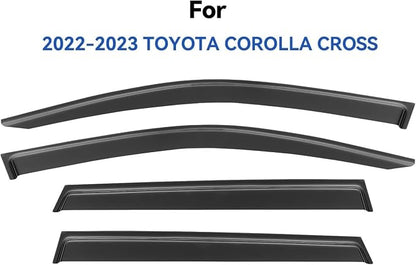Window Visors Rain Guards for 2022 2023 2024 2025 Toyota Corolla Cross - Image 2