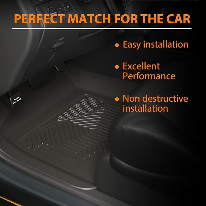 G-PLUS Floor Mats Fit for 2019-2024 Dodge Ram 1500 Crew Cab New Body Without - Image 3