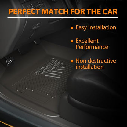 G-PLUS Floor Mats Fit for 2019-2024 Dodge Ram 1500 Crew Cab New Body Without - Image 3