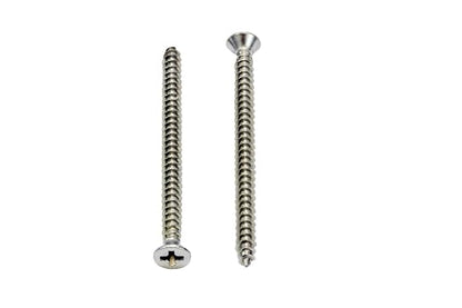 Bolt Dropper #4 x 1-1/2" Stainless Steel Flat Head Phillips Wood Screw - Image 3