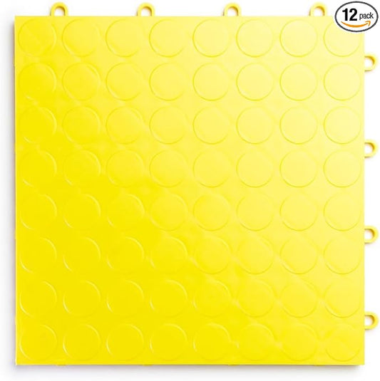 Big Floors RaceDeck CircleTrac, Interlocking Non-Slip Garage Flooring Tile by BigFloors
