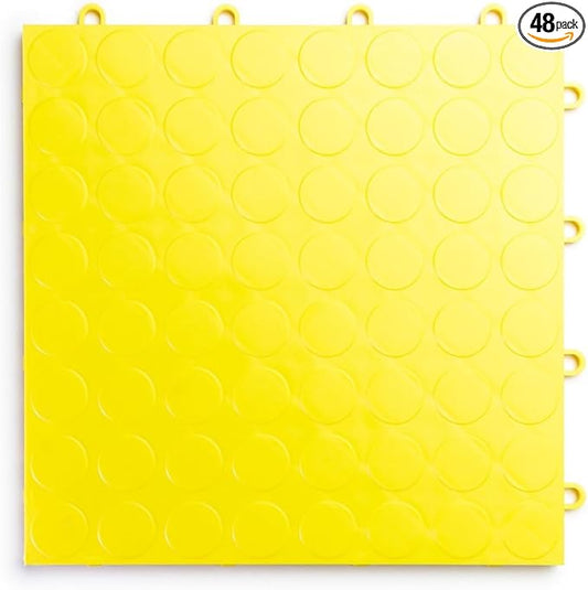 Big Floors RaceDeck CircleTrac, Interlocking Non-Slip Garage Flooring Tile by BigFloors