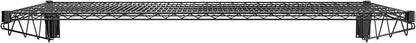 24" x 60" Black Epoxy Wire Wall Mount Shelf - Image 3