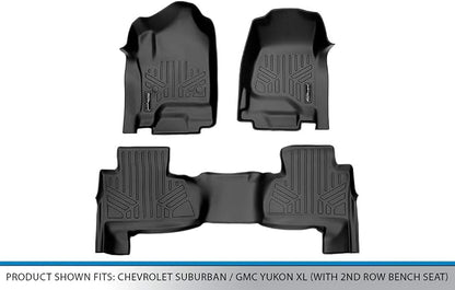 SMARTLINER Custom Floor Mats 2 Row Liner Set Compatible - Image 5
