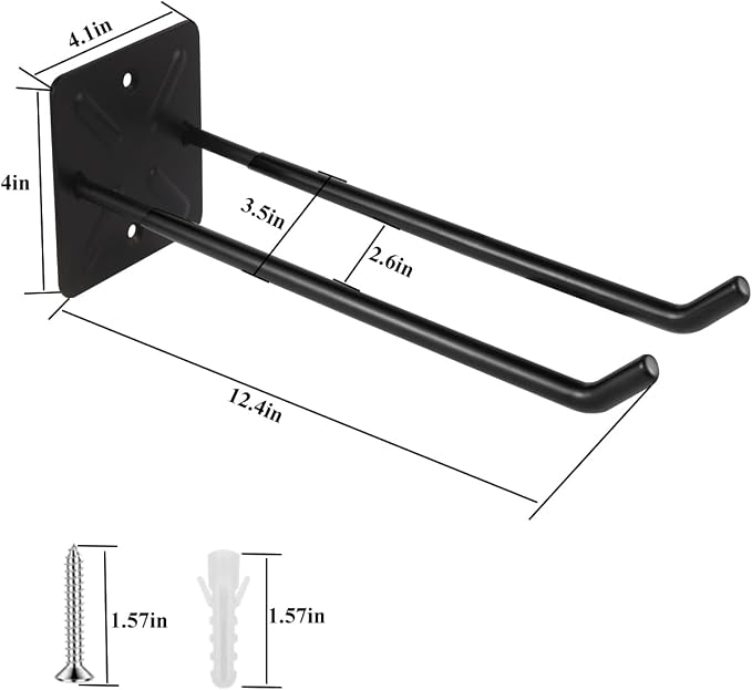 Steel Garage Storage Hooks Wall Tool Organizer, 12.4 Inch Garage Hook Heavy - Image 2