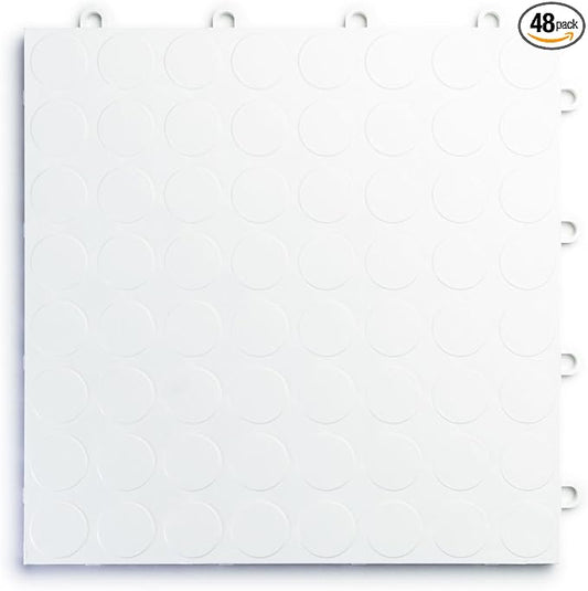 Big Floors RaceDeck CircleTrac, Interlocking Non-Slip Garage Flooring Tile by BigFloors