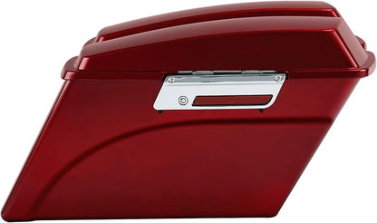 XFMT Motorcycle Saddlebags Red Hard Saddle Bags Trunk - Image 2