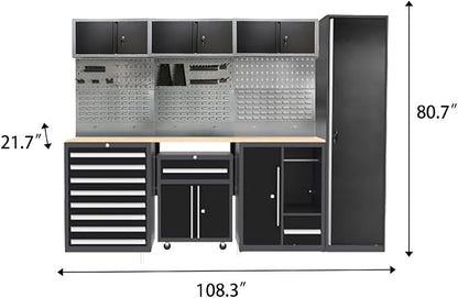JZD Garage Storage Cabinet System Workbench Set Workshop - Image 2
