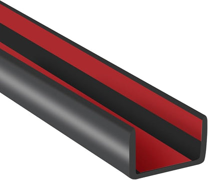 Rubber Edge Trim, 1/2" Self Adhesive Flexible U Channel Edge Protecter by YANRUIPRO