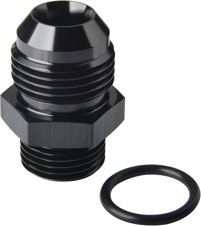 12AN Male Flare to 10AN ORB O-ring Boss Fuel Pump Rail Adapter Fitting Aluminum by Podavelle
