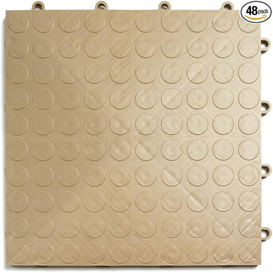 Big Floors GarageDeck Coin Pattern, Durable Copolymer Interlocking Modular by BigFloors