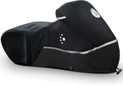Motorcycle Cover 420D Heavy Duty All Season Universal Weather Waterproof by LILIBZAKI