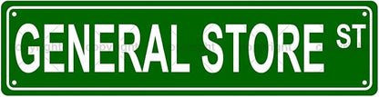 GENERAL STORE ST Space Metal Tin Street Sign Bar Cafe Garage Cave Home Room by Unknown