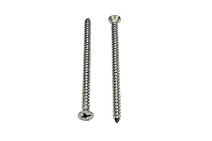 Bolt Dropper #12 X 2'' Stainless Steel Flat Head Phillips Wood Screw, 18-8 - Image 3