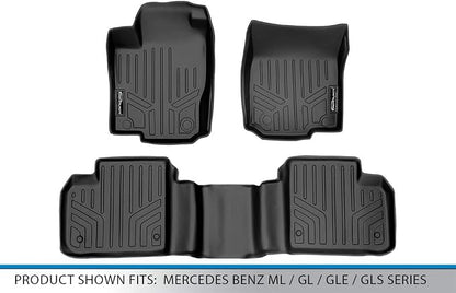 SMARTLINER Custom Fit Floor Mats 2 Row Liner Set - Image 5