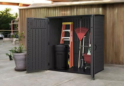 Outdoor Storage Shed, Extra Large Vertical, Dark Gray - Image 4