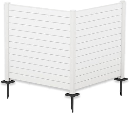 Kozyard 50" W x 48" H Outdoor Privacy Screens Aluminum Post, Air Conditioner by Kozyard