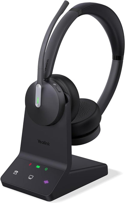 Yealink WH64 DECT & Bluetooth Dual UC Zoom Wireless Headset, 606 ft Range On by RedefineYourWorkplace