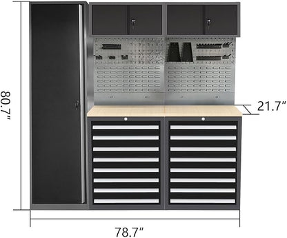 Steel Garage Cabinet Set, Heavy Duty, Tool Cabinets - Image 2