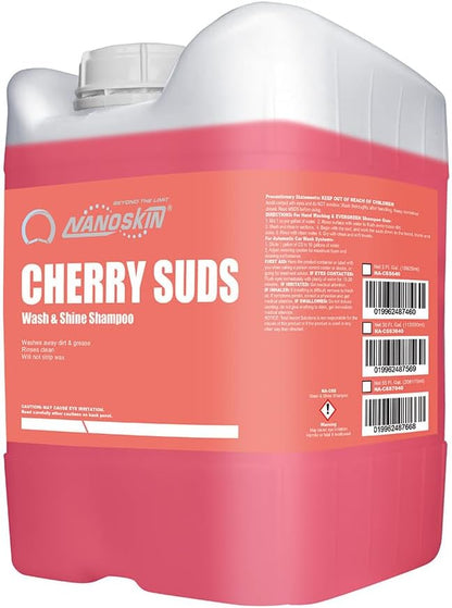 Nanoskin CHERRY SUDS Foaming Car Wash Concentrated Shampoo 5 Gallons by Nanoskin